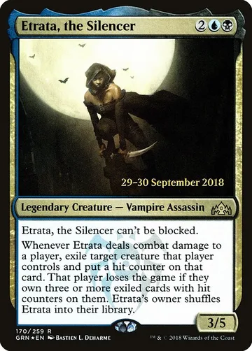 Etrata, the Silencer 170s, carta de Magic: The Gathering de Guilds of Ravnica Promos