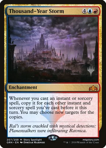 Thousand-Year Storm 207p, carta de Magic: The Gathering de Guilds of Ravnica Promos