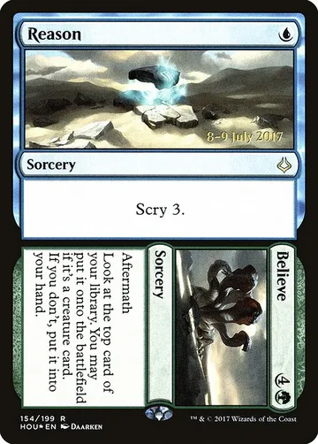 Reason // Believe 154s, carta de Magic: The Gathering de Hour of Devastation Promos