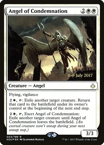 Angel of Condemnation 3s, carta de Magic: The Gathering de Hour of Devastation Promos