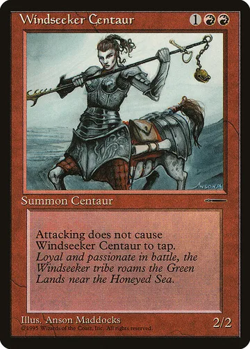 Windseeker Centaur 3, carta de Magic: The Gathering de HarperPrism Book Promos