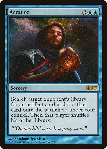 Acquire 16, carta de Magic: The Gathering de IDW Comics Inserts
