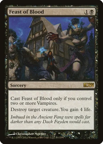 Feast of Blood 4, carta de Magic: The Gathering de IDW Comics Inserts