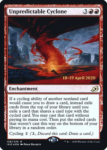 Unpredictable Cyclone 139s, carta de Magic: The Gathering de Ikoria: Lair of Behemoths Promos