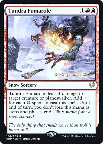 Tundra Fumarole 156s, carta de Magic: The Gathering de Kaldheim Promos