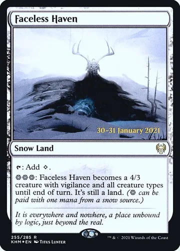 Faceless Haven 255s, carta de Magic: The Gathering de Kaldheim Promos
