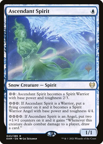 Ascendant Spirit 43p, carta de Magic: The Gathering de Kaldheim Promos