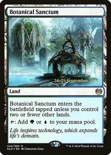 Botanical Sanctum 244s, carta de Magic: The Gathering de Kaladesh Promos