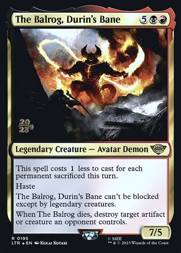The Balrog, Durin's Bane 195s