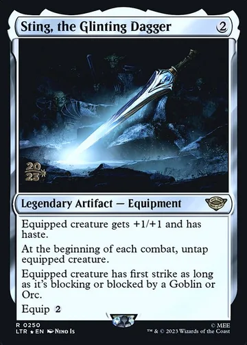 Sting, the Glinting Dagger 250s