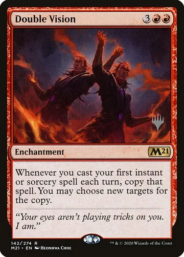Double Vision 142p, carta de Magic: The Gathering de Core Set 2021 Promos