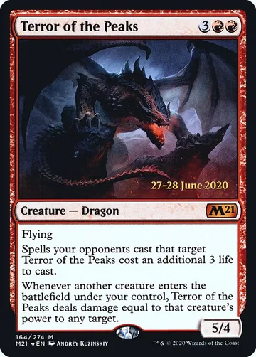 Terror of the Peaks 164s, carta de Magic: The Gathering de Core Set 2021 Promos