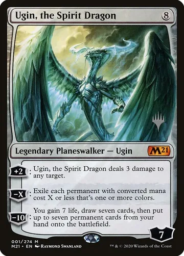 Ugin, the Spirit Dragon 1p, carta de Magic: The Gathering de Core Set 2021 Promos