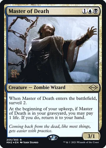 Master of Death 205s, carta de Magic: The Gathering de Modern Horizons 2 Promos