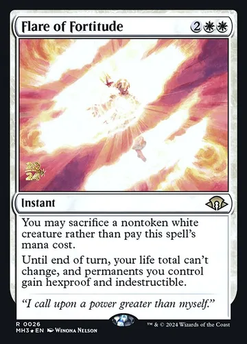 Flare of Fortitude 26s, carta de Magic: The Gathering de Modern Horizons 3 Promos