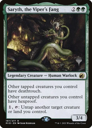 Saryth, the Viper's Fang 197p, carta de Magic: The Gathering de Innistrad: Midnight Hunt Promos