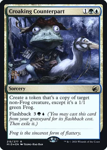 Croaking Counterpart 215s, carta de Magic: The Gathering de Innistrad: Midnight Hunt Promos