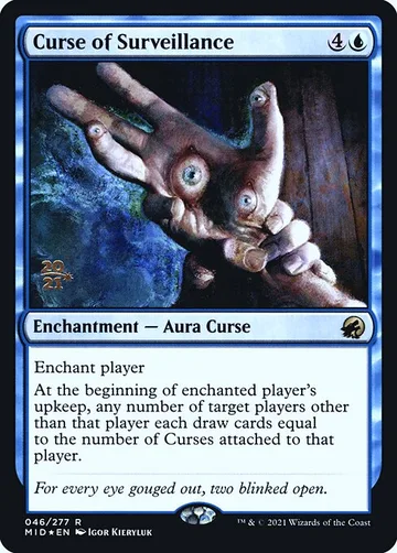 Curse of Surveillance 46s, carta de Magic: The Gathering de Innistrad: Midnight Hunt Promos