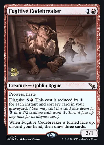 Fugitive Codebreaker 127s, carta de Magic: The Gathering de Murders at Karlov Manor Promos