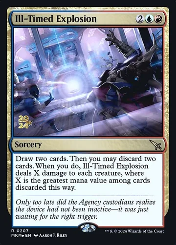 Ill-Timed Explosion 207s, carta de Magic: The Gathering de Murders at Karlov Manor Promos