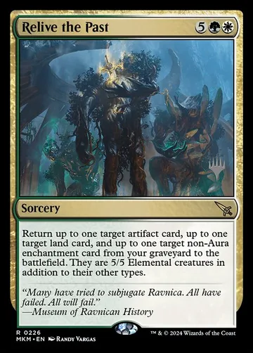 Relive the Past 226p, carta de Magic: The Gathering de Murders at Karlov Manor Promos