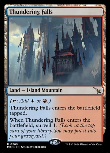 Thundering Falls 269p, carta de Magic: The Gathering de Murders at Karlov Manor Promos
