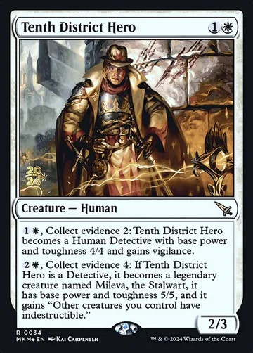 Tenth District Hero 34s, carta de Magic: The Gathering de Murders at Karlov Manor Promos