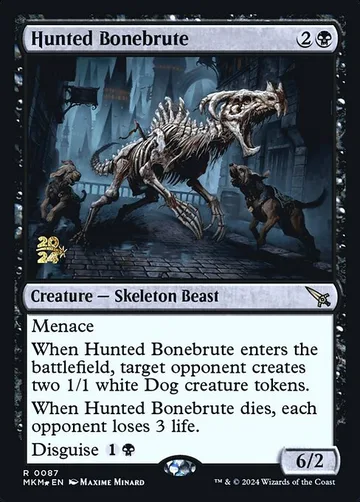 Hunted Bonebrute 87s, carta de Magic: The Gathering de Murders at Karlov Manor Promos