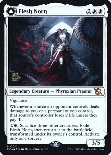 Elesh Norn // The Argent Etchings 12s, carta de Magic: The Gathering de March of the Machine Promos