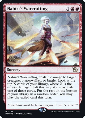 Nahiri's Warcrafting 155s, carta de Magic: The Gathering de March of the Machine Promos