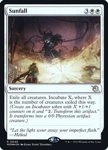 Sunfall 40s, carta de Magic: The Gathering de March of the Machine Promos