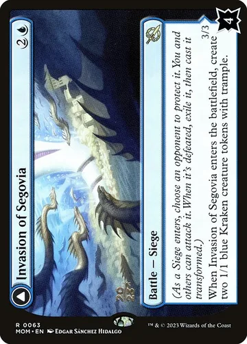 Invasion of Segovia // Caetus, Sea Tyrant of Segovia 63s