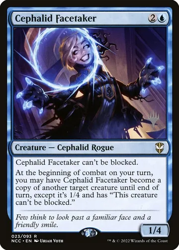 Cephalid Facetaker 23p, carta de Magic: The Gathering de New Capenna Commander Promos