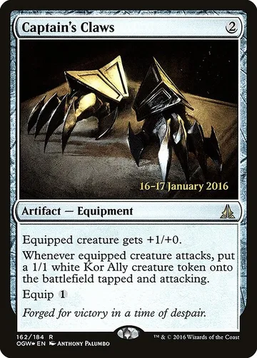 Captain's Claws 162s, carta de Magic: The Gathering de Oath of the Gatewatch Promos
