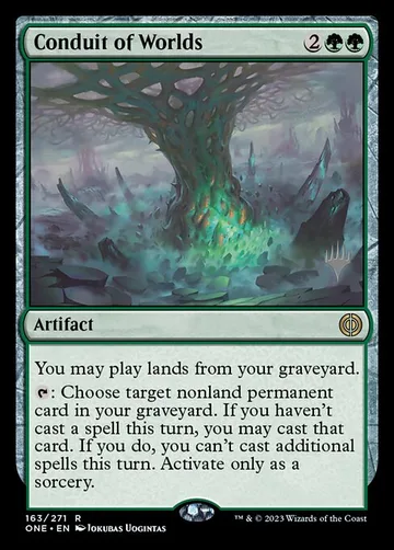 Conduit of Worlds 163p, carta de Magic: The Gathering de Phyrexia: All Will Be One Promos