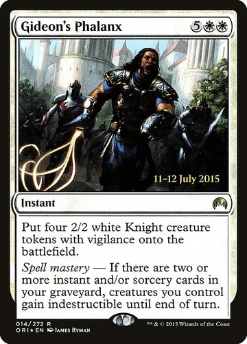 Gideon's Phalanx 14s, carta de Magic: The Gathering de Magic Origins Promos
