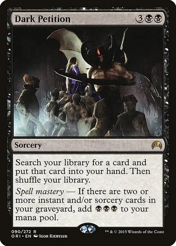 Dark Petition 90p, carta de Magic: The Gathering de Magic Origins Promos