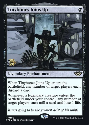 Tinybones Joins Up 108s, carta de Magic: The Gathering de Outlaws of Thunder Junction Promos