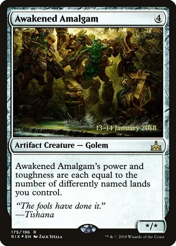Awakened Amalgam 175s, carta de Magic: The Gathering de Rivals of Ixalan Promos