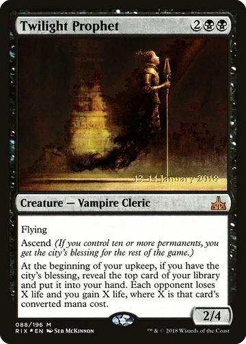 Twilight Prophet 88s, carta de Magic: The Gathering de Rivals of Ixalan Promos