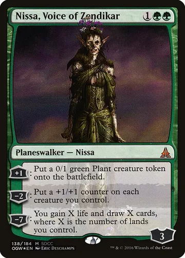Nissa, Voice of Zendikar 138, carta de Magic: The Gathering de San Diego Comic-Con 2016