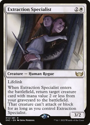 Extraction Specialist 12p, carta de Magic: The Gathering de Streets of New Capenna Promos
