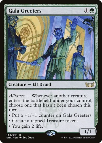 Gala Greeters 148p, carta de Magic: The Gathering de Streets of New Capenna Promos