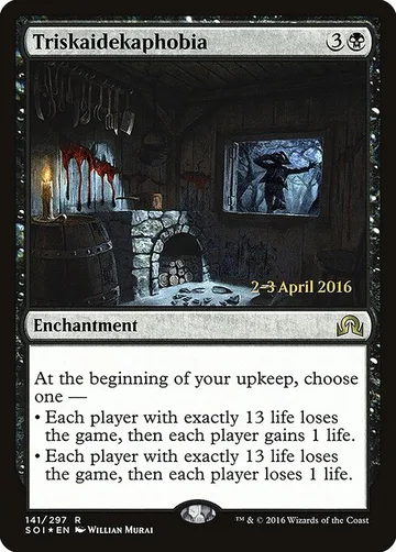 Triskaidekaphobia 141s, carta de Magic: The Gathering de Shadows over Innistrad Promos