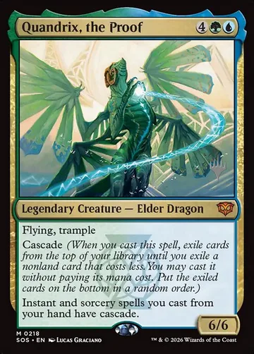 Quandrix, the Proof 218p, carta de Magic: The Gathering de Secrets of Strixhaven Promos