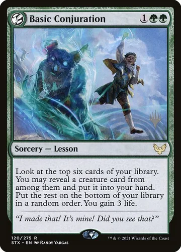 Basic Conjuration 120p, carta de Magic: The Gathering de Strixhaven: School of Mages Promos