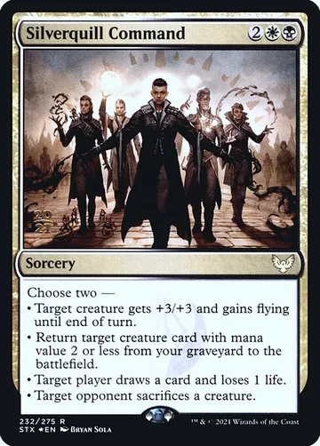 Silverquill Command 232s, carta de Magic: The Gathering de Strixhaven: School of Mages Promos
