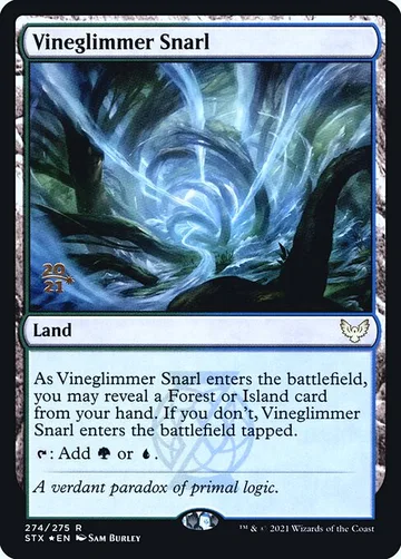 Vineglimmer Snarl 274s, carta de Magic: The Gathering de Strixhaven: School of Mages Promos