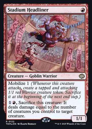 Stadium Headliner 122s, carta de Magic: The Gathering de Tarkir: Dragonstorm Promos