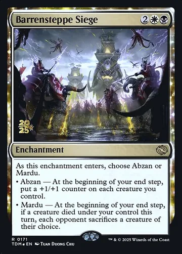 Barrensteppe Siege 171s, carta de Magic: The Gathering de Tarkir: Dragonstorm Promos